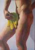 Girl with Bananas<br>2007, Oil on canvas, 16” x 20”