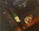 Stillife with Birds <br>2006, Oil on canvas, 8” x 10”